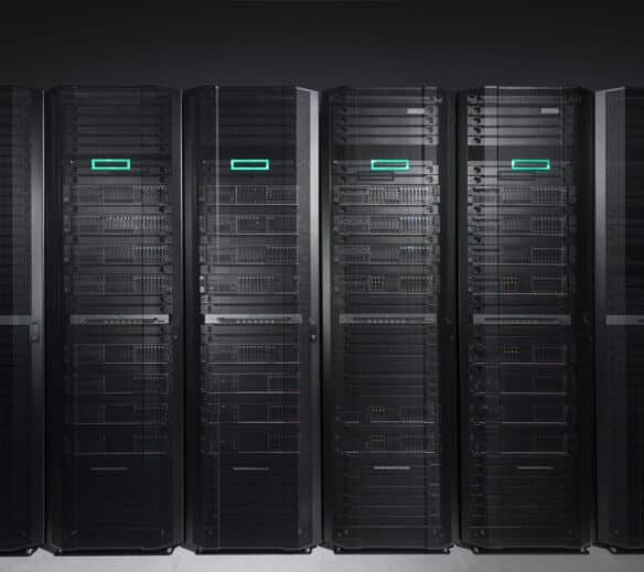 HPE Server rack (on-premise data centre)