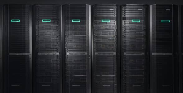 HPE Server rack (on-premise data centre)