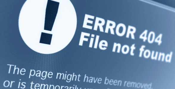 data not found error message