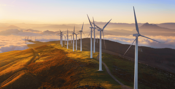 Green energy: wind turbines