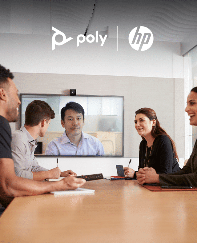 Poly HP meeting room equipment